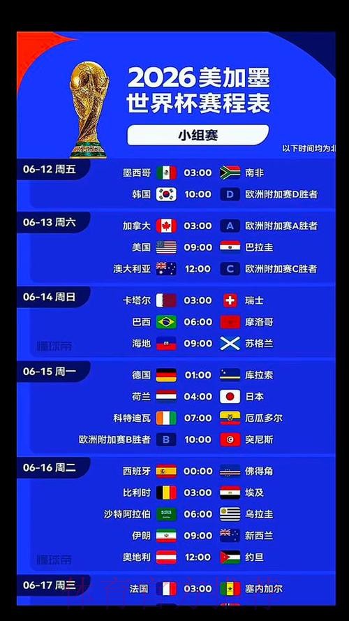 2026美加墨世界杯比赛时间哪个平台好